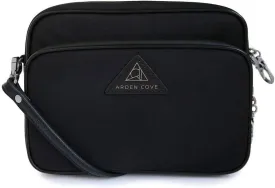 Anti-Theft Waterproof Full Cross-Body Bag with Adjustable Faux Leather Strap with Classic Hardware