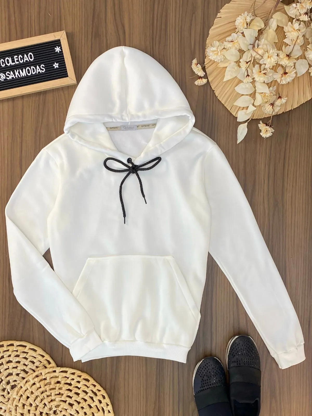 Blusa Moletom Capuz e Bolsos 9600015  (Es/E,F)