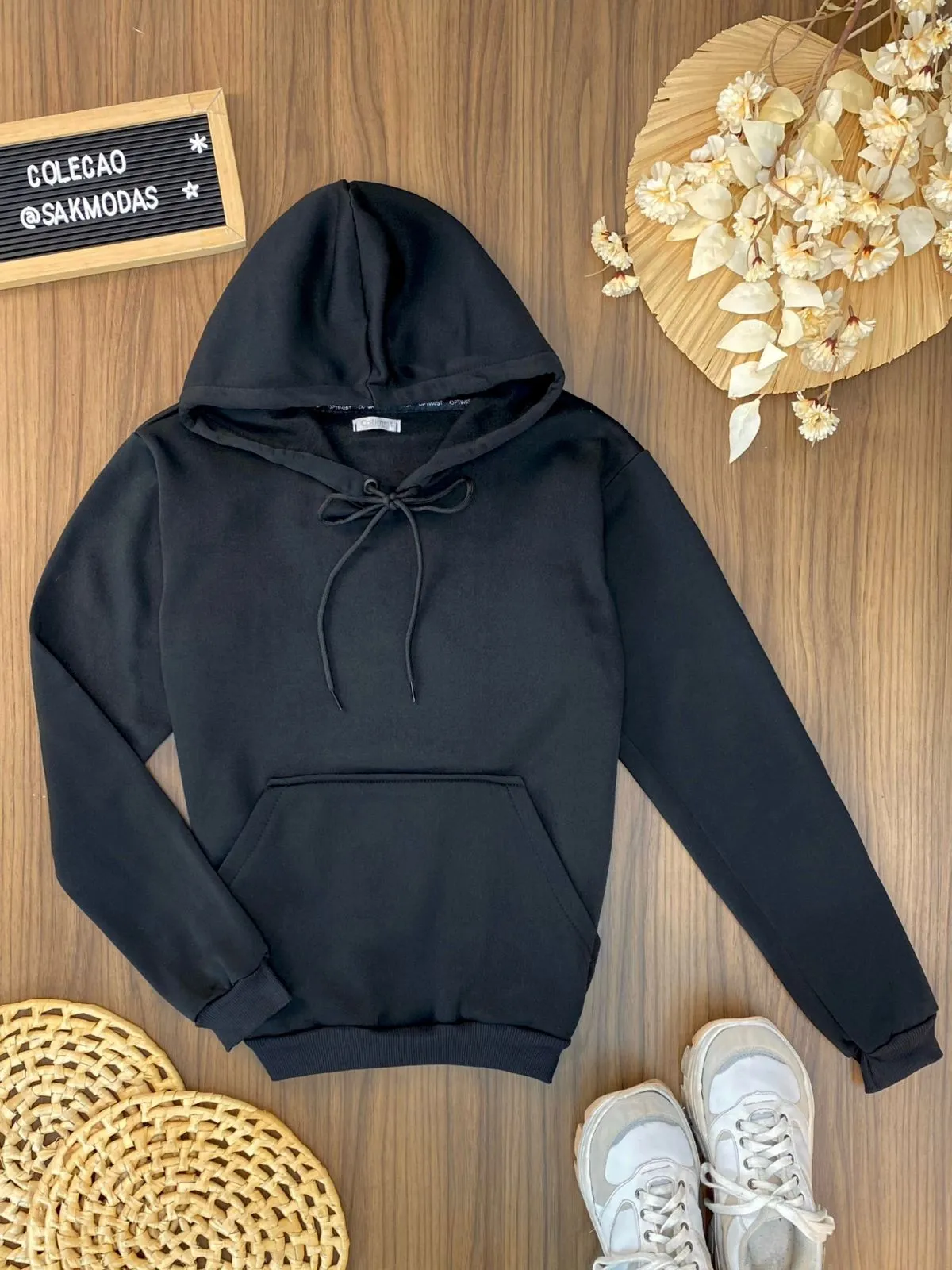 Blusa Moletom Capuz e Bolsos 9600015  (Es/E,F)