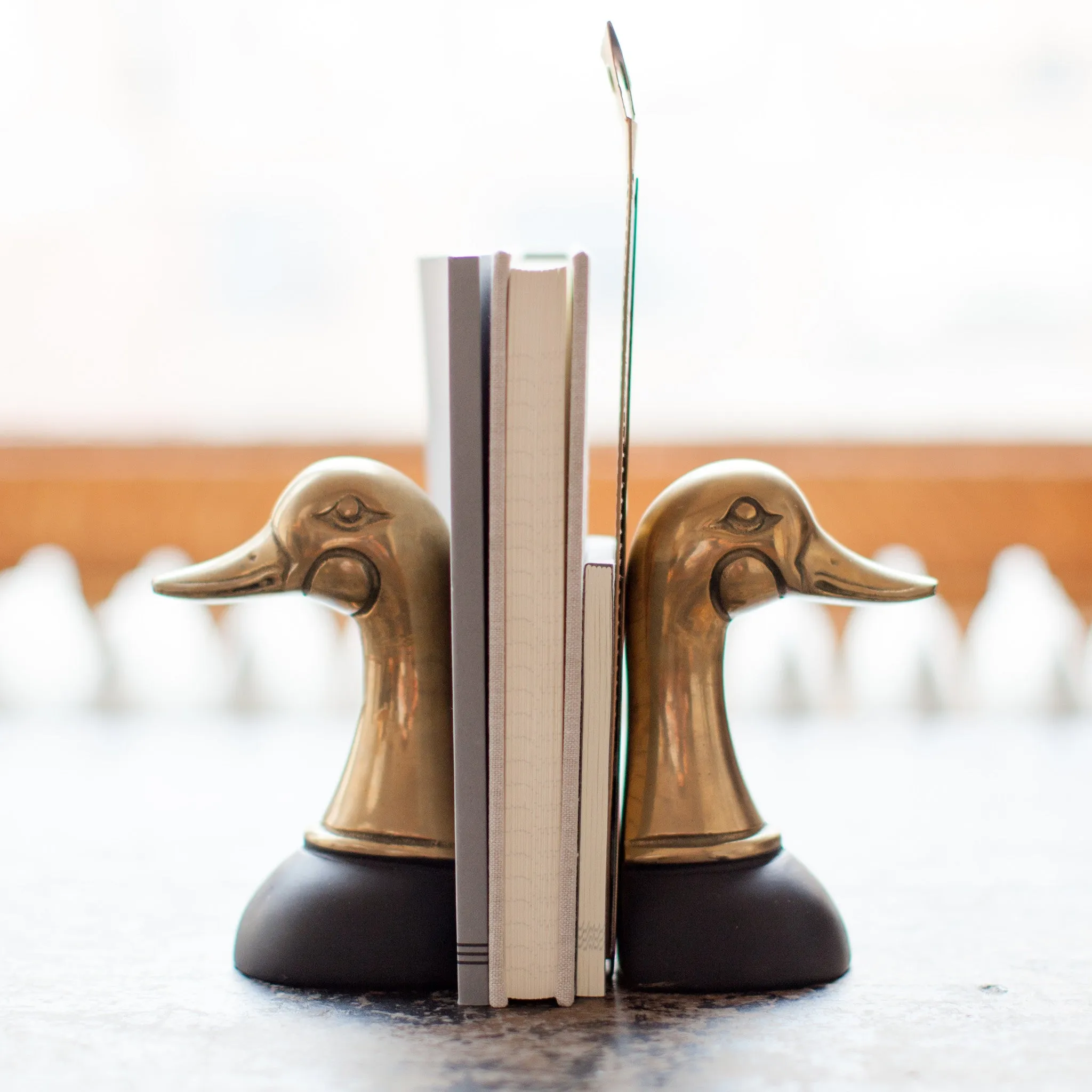 Brass Duck Bookends, Exercise Book, Linen Diary, Mini Flip, Letter Opener
