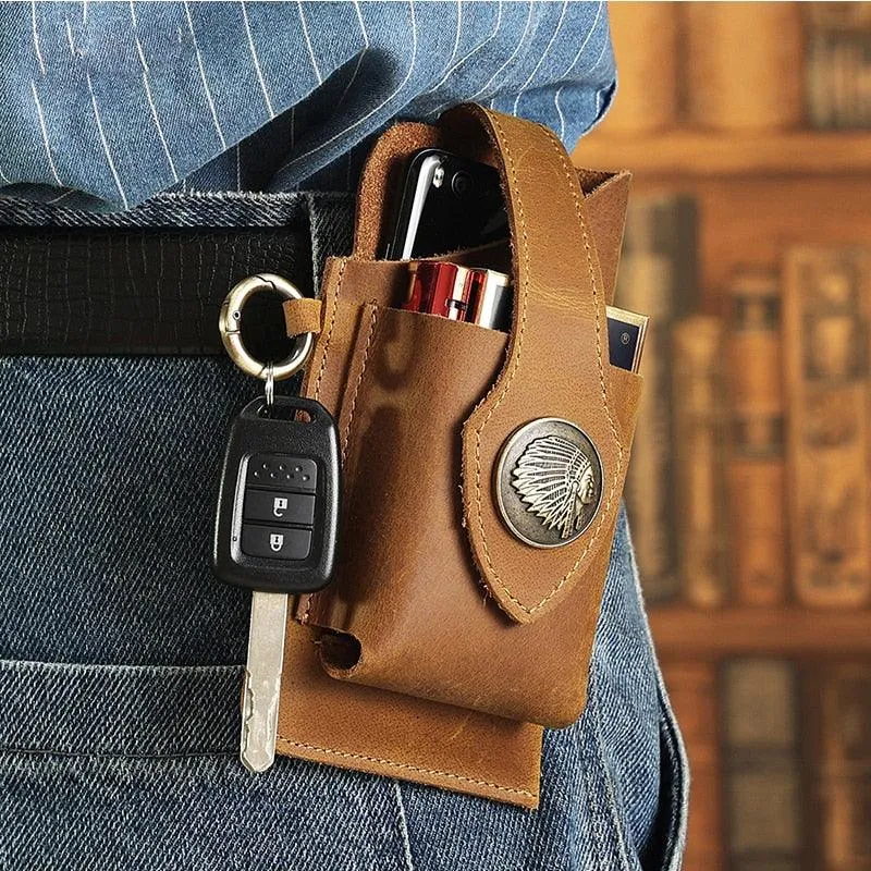 Carteira Masculina Titanium de Cinto Vintage