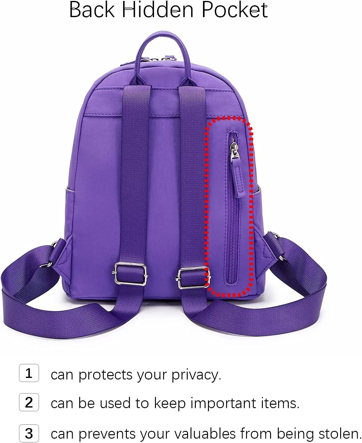 ecodudo Mini Backpack Purse for Women Teen Girls Small Fashion Bag