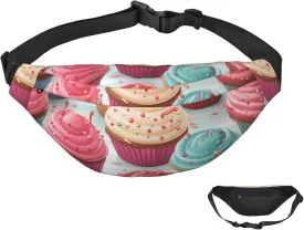 Fanny Pack Belt Bag for Women Men Waterproof Waist Pack Cool Steampunk Gears Waist Bag with Adjustable Strap, Colorful Lollipop Donut, One Size
