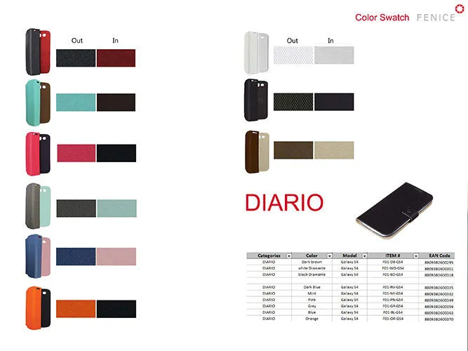 FENICE DIARIO Diary Style case for Samsung Galaxy S4