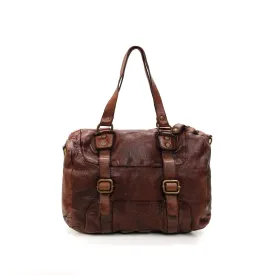 HANDCRAFTED LEATHER BAG TOTE MADE IN ITALY ANASTASIA
