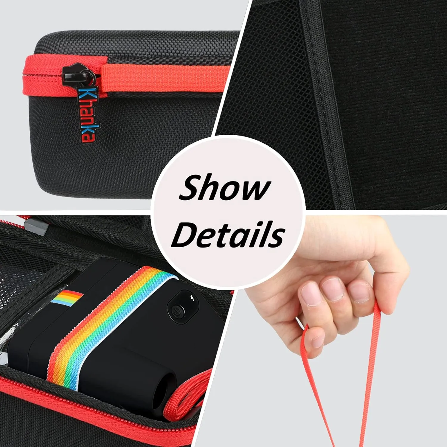 khanka Hard Travel Case Replacement for Polaroid Go (9035/9071/9070) / Polaroid Go Generation 2 - Mini Instant Film Camera(9147/9096/9098/9097), Case Only.