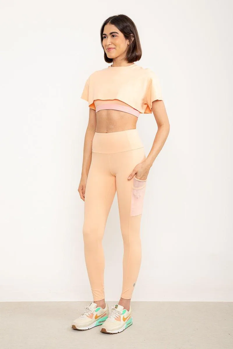 Legging Ibiza média compressão - Vanilla Cream