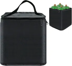 Mini Fuel Cylinder Storage Bag,for 4-Pack Refillable 1LB Empty Propane Cylinder Tank Cover,Gas Tank Protective bag,600D Oxford Fabric,Mini Tank Accessories,for Outdoor Camping,Cooking,Travel