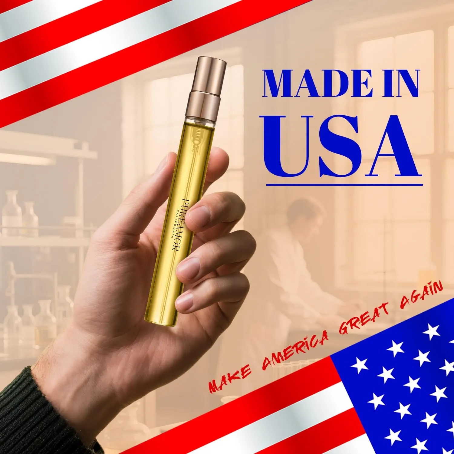 Pheromone Cologne for Men, Inspired by Paco-Ra'banne's One M-iIIion, Sweet Spicy Leather, Amber Notes, Blend of Citrus, Cinnamon, Patchouli, Stronger Cologne with You intensely, 0.34fl.(E07)