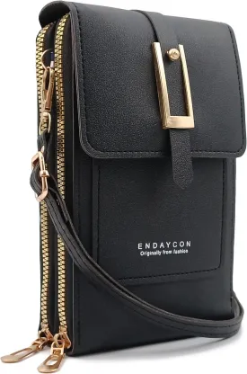 PORT&LOTUS Small Cell Cross Body Purses for Women Mini Shoulder Handbags Zipper Crossbody Bags