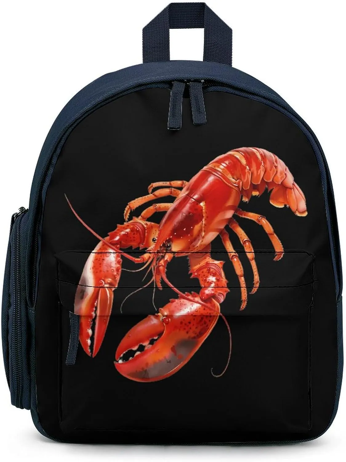 Red Lobster Cute Backpack Daily Casual Daypack Travel Mini Bag with Adjustable Strap Blue-style-2