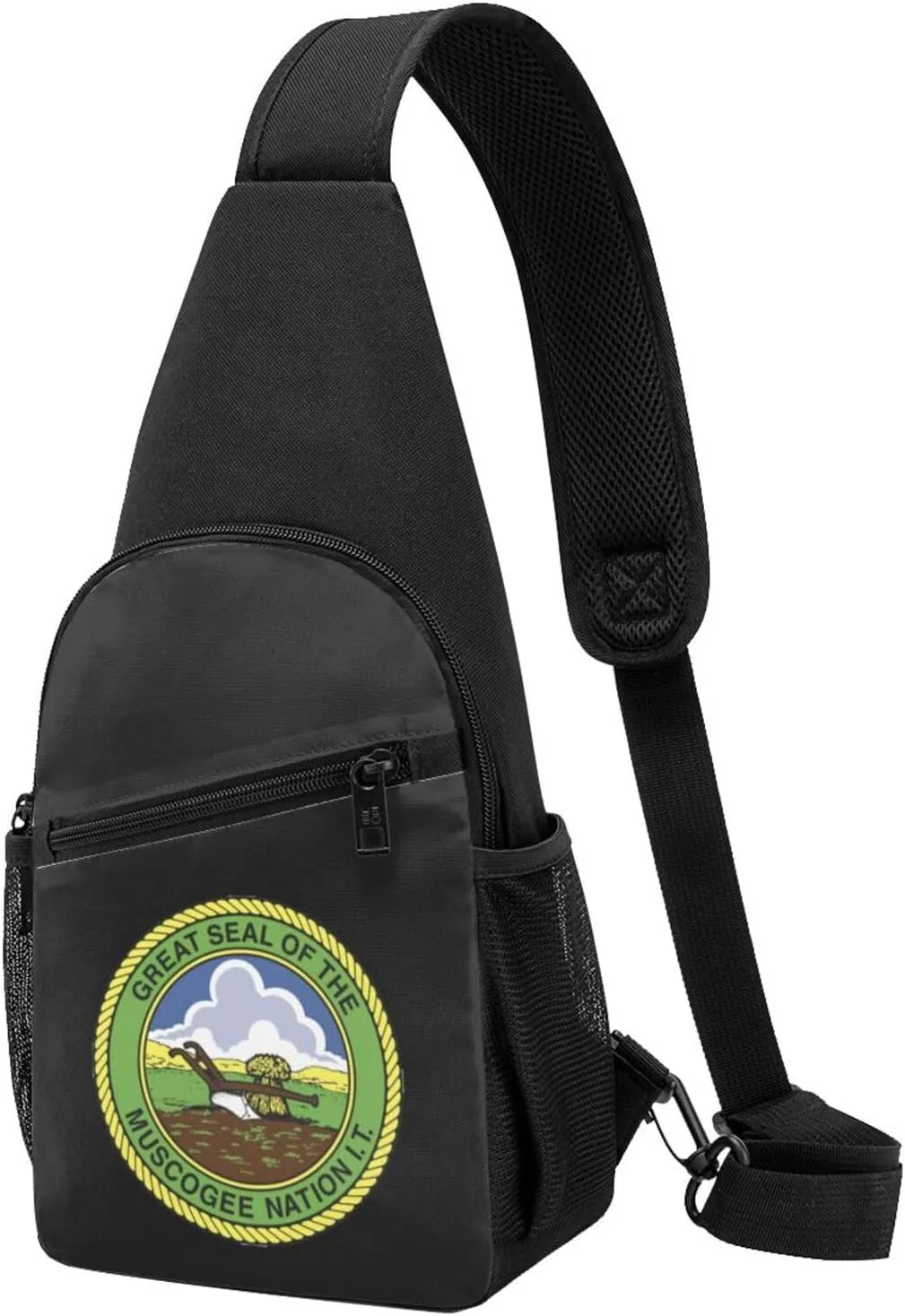 Seal of The Muscogee Creek Nation Sling Bag Crossbody Backpack Shoulder Casual Daypack Bags for Men Women