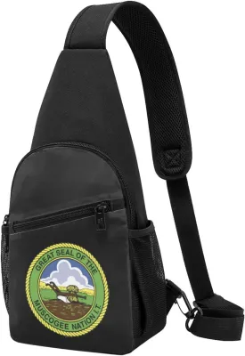 Seal of The Muscogee Creek Nation Sling Bag Crossbody Backpack Shoulder Casual Daypack Bags for Men Women