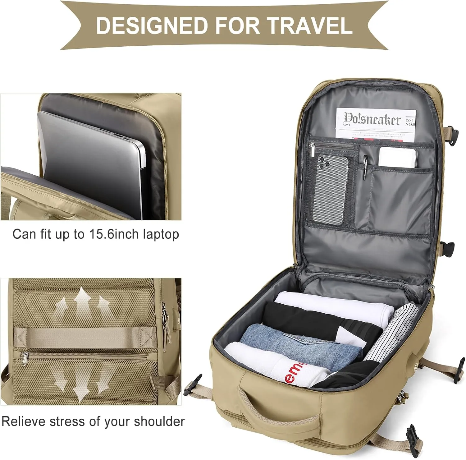 WONHOX  Mochila de Viaje