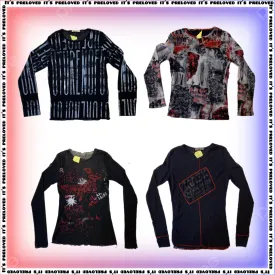 Y2K Mesh and Grunge long Sleeve Tops (SS-451)
